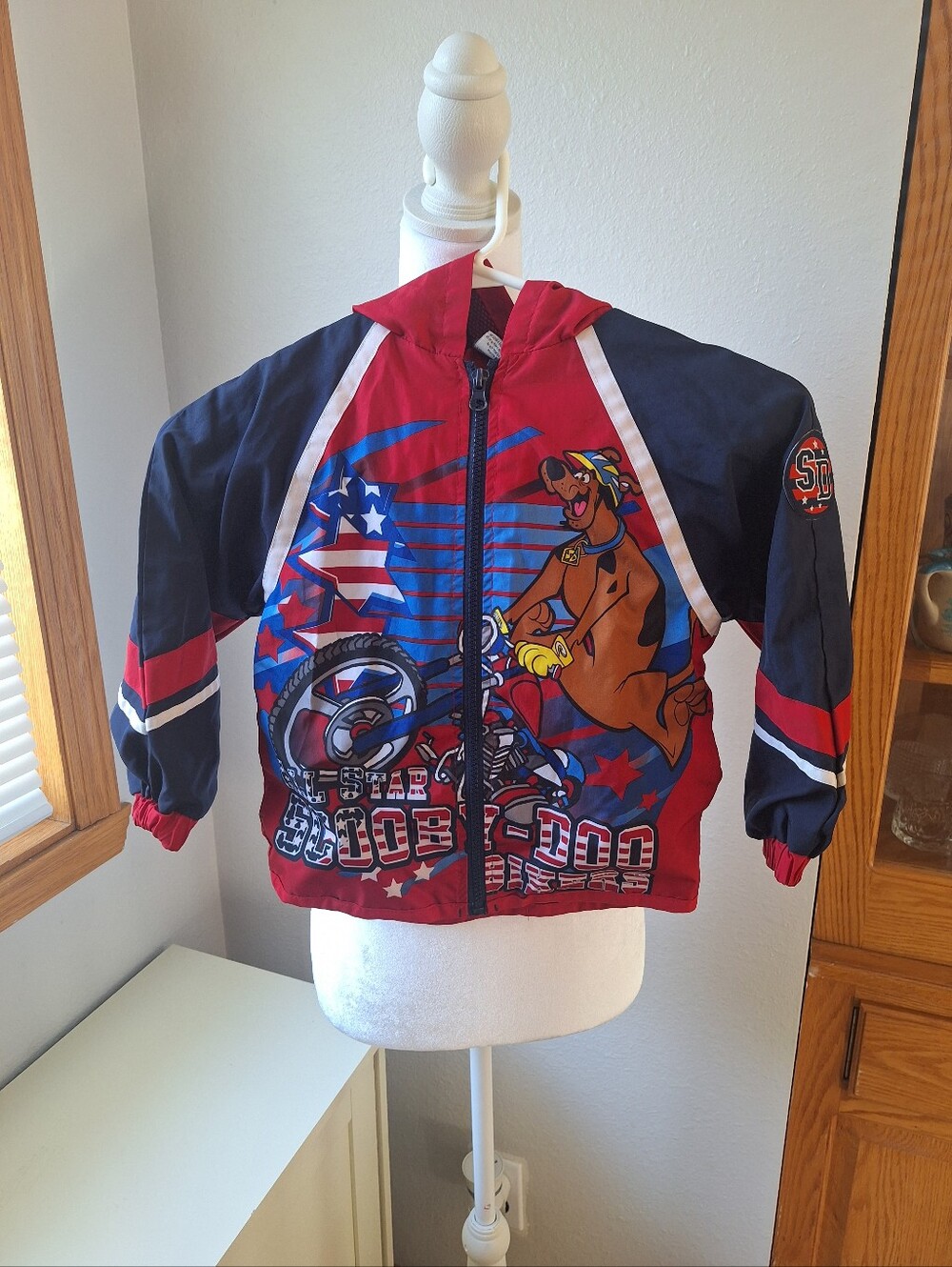 Vintage RARE Scooby Doo Cartoon Network Boys Zip Up Jacket Size 5